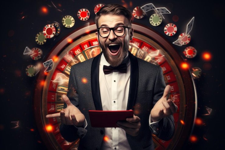 Pengguna membaca kategori Dadu lewat mobile